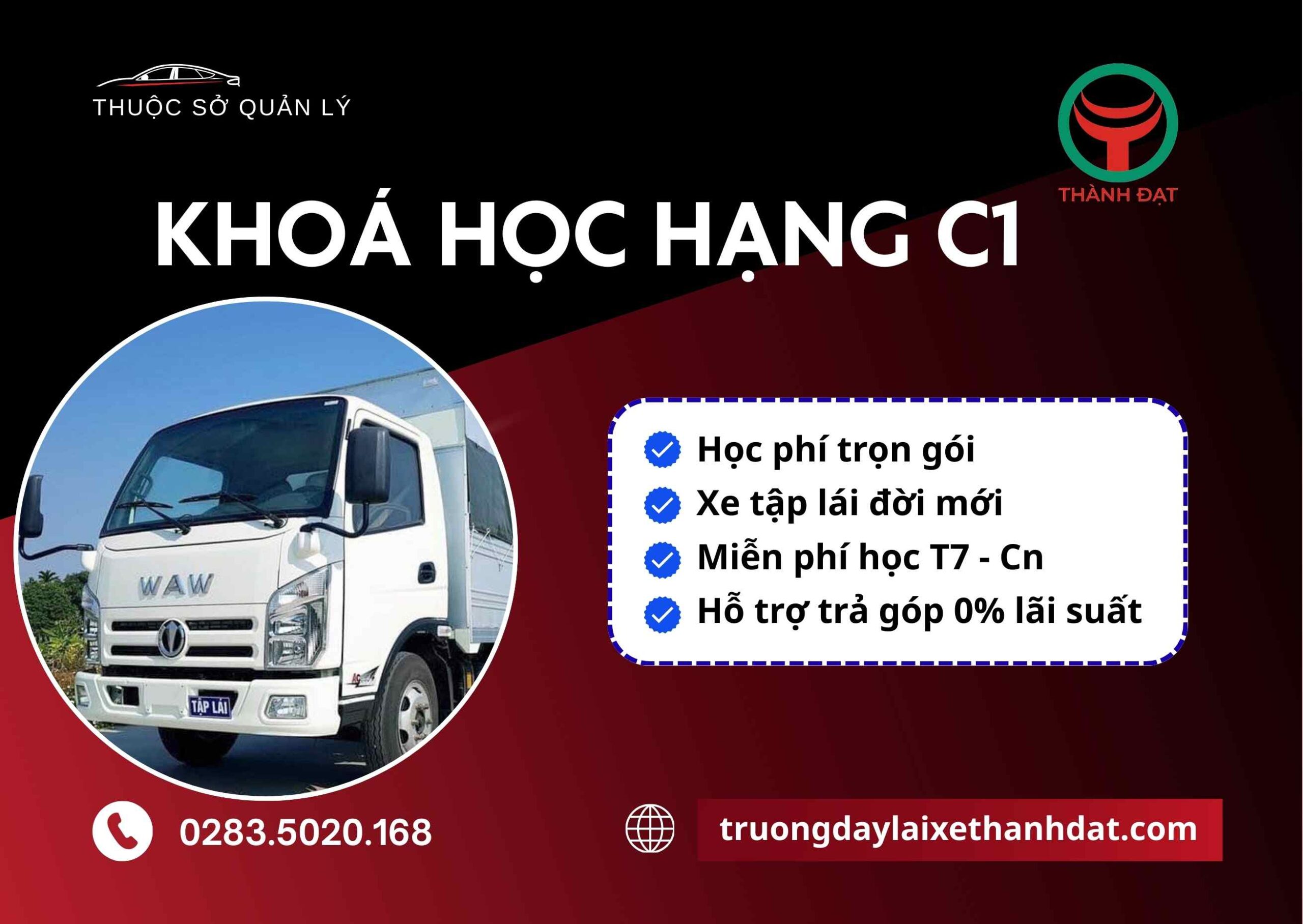 học lái xe tải hạng c1 thanh dat
